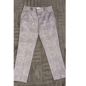Women’s Calvin Klein Gray and White Slacks